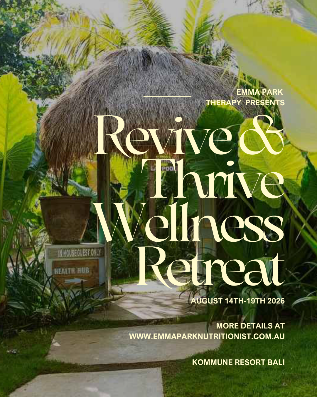 Revive & Thrive 2026 – A Wellness Retreat Beyond Your Wildest Dreams!!